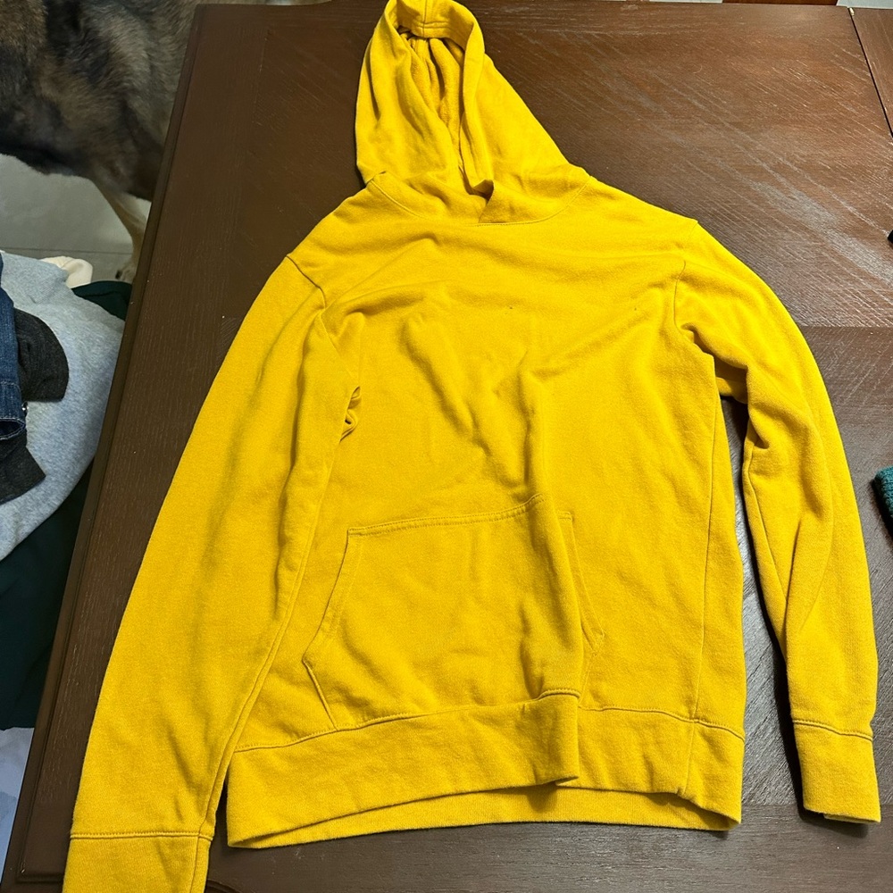 Wonder Nation Men's Bright Yellow Hoodie